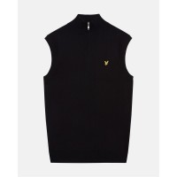 потник,мъжки,пуловери,lyle,and,scott,lyle,knitted,vest,sn99,jet,black