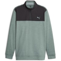 разпродажба,puma,мъжки,пуловери,облекла,за,голф,всички,облекла,за,голф,puma,cloudspun,quarter,zip,mens,black,green