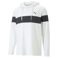 мъжки,суичър,разпродажба,puma,мъжки,пуловери,облекла,за,голф,puma,colourblock,hoodie,mens,white,black