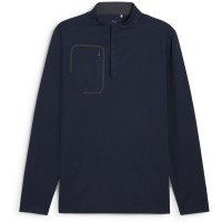 мъжки,пуловер,puma,cloudspun,tech,1,4,zip,jumper,mens,deep,navy