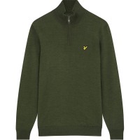 пуловер,облекла,за,голф,lyle,and,scott,golf,core,quarter,zip,merino,jumper,cactus,green
