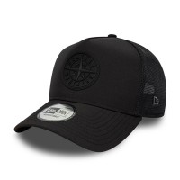 шапка,всички,шапки,плажни,шапки,new,era,a,frame,adjustable,trucker,cap,m's,black,black
