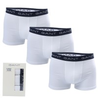 боксерки,мъжко,бельо,gant,3,pack,of,trunks,white