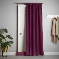 alan,symonds,velvet,chenille,pencil,pleat,thermal,door,curtain,aubergine