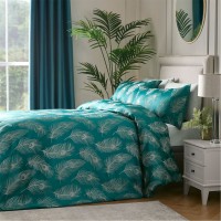 спално,бельо,и,комплекти,laurence,llewelyn,bowen,dandy,luxe,jacquard,feather,duvet,cover,set,teal,teal