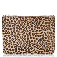 biba,large,leather,pouch,leopard
