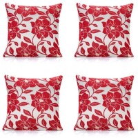 подаръци,и,играчки,alan,symonds,peony,chenille,cushion,set,of,4,red