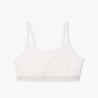 бюстие,бельо,за,училище,lacoste,stretch,cotton,bralette,white