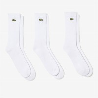 чорапи,мъжки,чорапи,lacoste,3,pack,crew,socks,white,z92