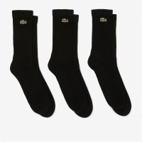 чорапи,мъжки,чорапи,lacoste,3,pack,crew,socks,black,8vm