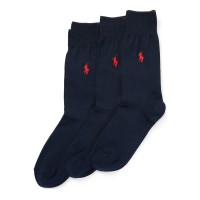 чорапи,мъжки,чорапи,ralph,lauren,3,pack,cotton,socks,navy,004