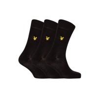 чорапи,мъжки,чорапи,lyle,and,scott,3,pack,angus,socks,black,5003