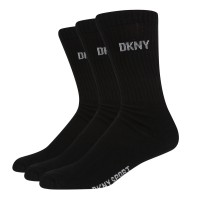 чорапи,мъжки,чорапи,dkny,ribbed,3,pack,socks,black