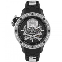 часовник,часовници,philipp,plein,mens,philipp,plein,plein,rich,automatic,watch,black,and,black,and,silver