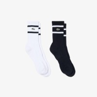 lacoste,2pk,tnns,crw,sn64,blk,wht,258