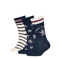 чорапи,чорапи,на,разпродажба,всички,чорапи,tommy,hilfiger,kids,crew,socks,navy,white