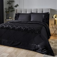спално,бельо,и,комплекти,catherine,lansfield,cut,velvet,quilted,bedspread,black