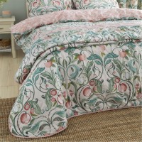 спално,бельо,и,комплекти,catherine,lansfield,floral,reversible,quilted,bedspread,natural