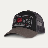шапка,аксесоари,на,разпродажба,мъжки,шапки,и,ръкавици,christian,rose,iconic,ii,red,rose,plate,trucker,cap,grey,black