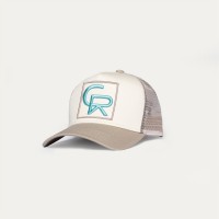 шапка,мъжки,шапки,и,ръкавици,christian,rose,cr,box,logo,trucker,cap,creammochamint