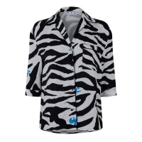 пижама,дамски,пижами,off,white,zebra,pyjama,shirt,white,black