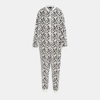 пижама,дамски,пижами,дамски,облекла,размер,linea,leopard,print,fleece,onesie,women,multi