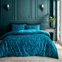 спално,бельо,и,комплекти,catherine,lansfield,by,cl,regal,birds,duvet,cover,set,teal