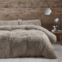 спално,бельо,и,комплекти,catherine,lansfield,deep,pile,faux,fur,duvet,cover,set,natural