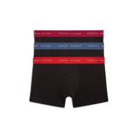 боксерки,мъжко,лятно,бельо,мъжко,бельо,tommy,hilfiger,3,pack,logo,waistband,trunks,black