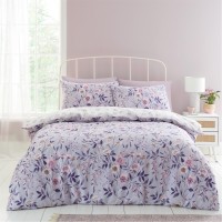 спално,бельо,и,комплекти,catherine,lansfield,floral,reversible,duvet,cover,set,lilac