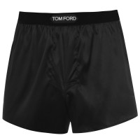 боксерки,бельо,за,училище,мъжко,бельо,tom,ford,men's,logo,silk,boxers,black,002