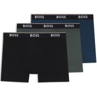 боксерки,мъжко,бельо,boss,bodywear,3,pack,boxer,briefs,with,logo,detail,gry,blk,blu,969