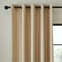 домашни,потреби,обзавеждане,и,меки,мебели,catherine,lansfield,faux,silk,blackout,thermal,eyelet,curtains,champagne,gold