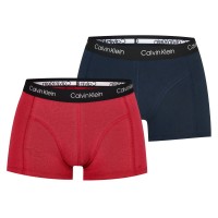 боксерки,мъжко,бельо,calvin,klein,2,pack,trunks,nvy,red,6zq