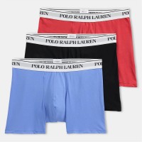 боксерки,аксесоари,на,разпродажба,мъжко,бельо,polo,ralph,lauren,men's,3,pack,boxer,trunks,blk,blu,red