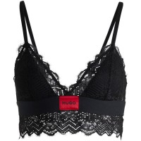 hugo,lace,triangle,padded,bralette,black