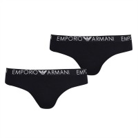 слипове,дамско,бельо,emporio,armani,2,pack,logo,briefs,black,17020