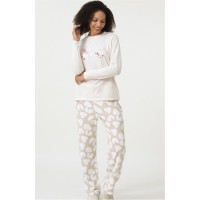 пижама,дамски,пижами,дамски,облекла,размер,linea,love,pyjama,and,sock,gift,set,cream,beige