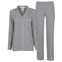 пижама,дамски,пижами,chelsea,peers,modal,button,up,pyjama,set,grey