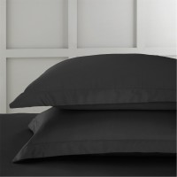спално,бельо,и,комплекти,bianca,400,tc,cotton,sateen,oxford,pillowcase,pair,black