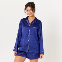 пижама,дамски,пижами,дамски,облекла,размер,studio,satin,shortie,pyjama,navy