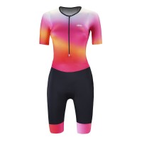 dhb,hydron,womens,short,sleeve,tri,suit,pink,wht,orge