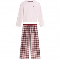 комплект,tommy,hilfiger,tommy,ls,pj,set,jn64,pink,plaid,0td
