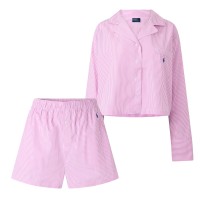 дамска,пижама,дамски,пижами,polo,ralph,lauren,women,s,crop,box,short,sleeve,pyjama,set,white,cl,v,m
