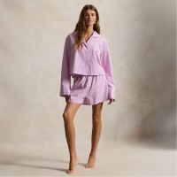 пижама,дамски,пижами,polo,ralph,lauren,women's,crop,box,short,sleeve,pyjama,set,white,cl,v,m