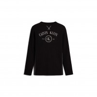 мъжки,пижами,calvin,klein,calvin,waff,l,s,crw,sn64,black