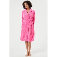 рокля,дамски,пижами,дамски,облекла,размер,linea,heart,burnout,dressing,gown,fuchsia,pink