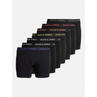 мъжки,боксерки,мъжко,бельо,jack,and,jones,jack,7,pack,basic,trunks,plus,size,mens,black