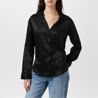 фланелка,с,дълъг,ръкав,дамски,пижами,calvin,klein,long,sleeves,top,black