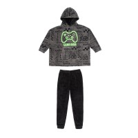 суичър,детски,пижами,firetrap,boys,gaming,hoodie,and,pant,set,black